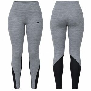Nike Team One 7/8 Tight Women’s Small Gray Black Dri-FIT Leggings CW7283-091 NWT